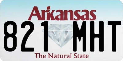 AR license plate 821MHT