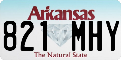 AR license plate 821MHY