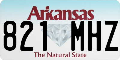 AR license plate 821MHZ