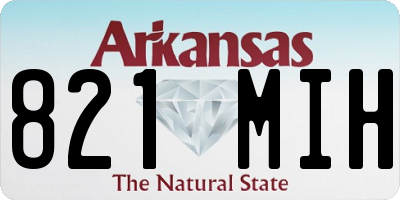 AR license plate 821MIH
