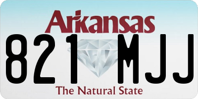 AR license plate 821MJJ