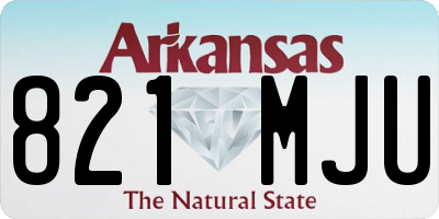 AR license plate 821MJU