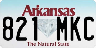 AR license plate 821MKC