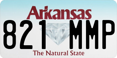 AR license plate 821MMP