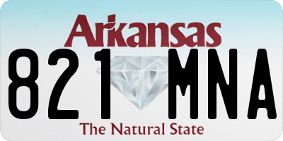 AR license plate 821MNA