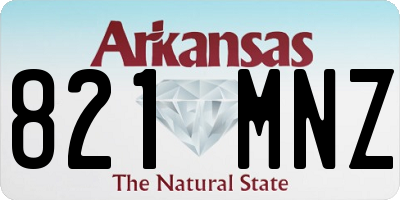 AR license plate 821MNZ