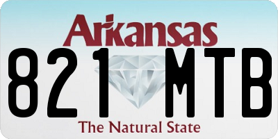 AR license plate 821MTB