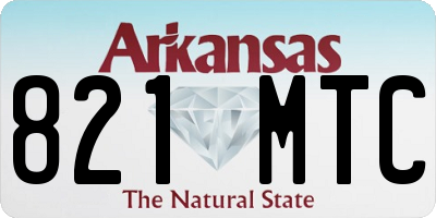 AR license plate 821MTC