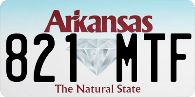 AR license plate 821MTF