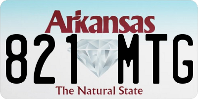 AR license plate 821MTG