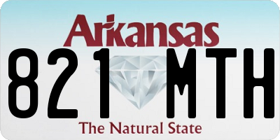 AR license plate 821MTH