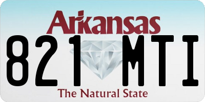 AR license plate 821MTI