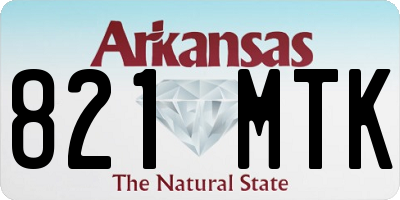 AR license plate 821MTK