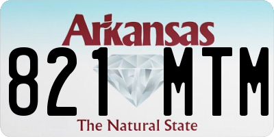 AR license plate 821MTM