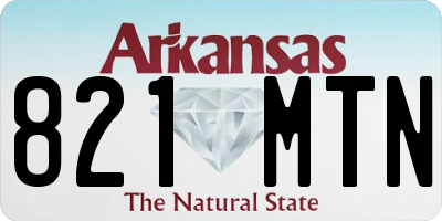 AR license plate 821MTN