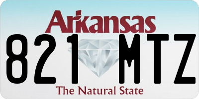 AR license plate 821MTZ