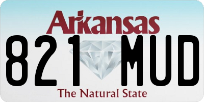 AR license plate 821MUD