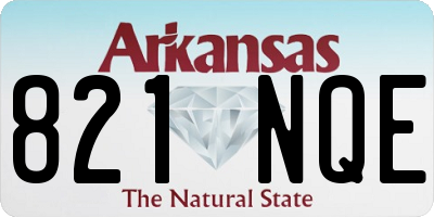 AR license plate 821NQE