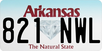 AR license plate 821NWL