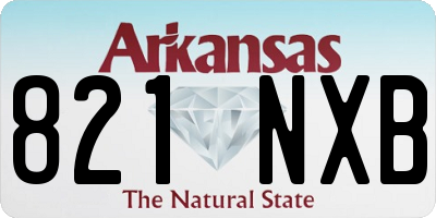 AR license plate 821NXB