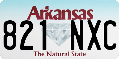 AR license plate 821NXC
