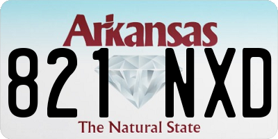 AR license plate 821NXD