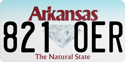 AR license plate 821OER