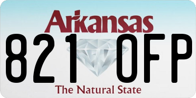 AR license plate 821OFP