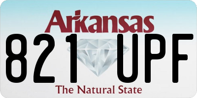 AR license plate 821UPF
