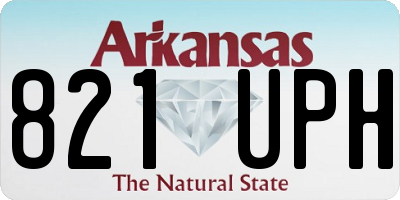 AR license plate 821UPH