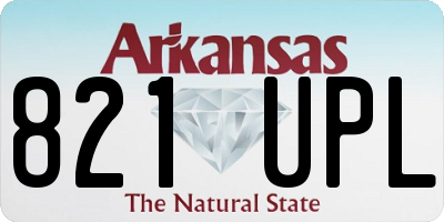 AR license plate 821UPL