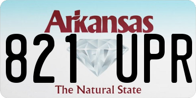 AR license plate 821UPR