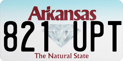 AR license plate 821UPT
