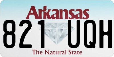 AR license plate 821UQH