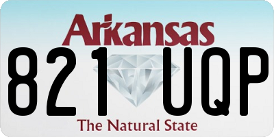 AR license plate 821UQP