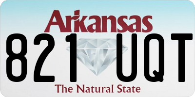 AR license plate 821UQT