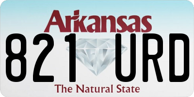 AR license plate 821URD