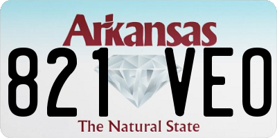 AR license plate 821VEO