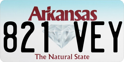 AR license plate 821VEY