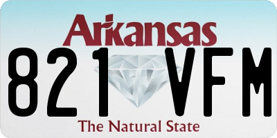 AR license plate 821VFM