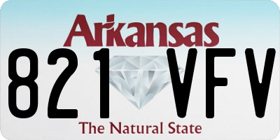 AR license plate 821VFV