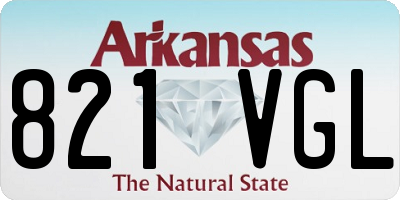 AR license plate 821VGL