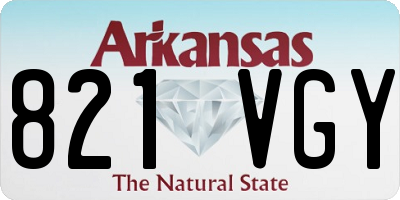 AR license plate 821VGY