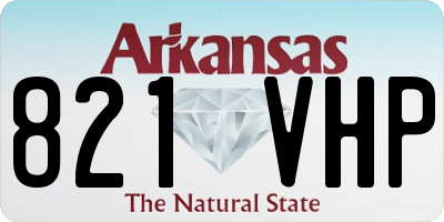 AR license plate 821VHP