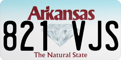 AR license plate 821VJS