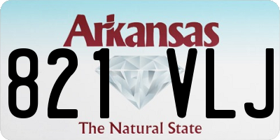 AR license plate 821VLJ