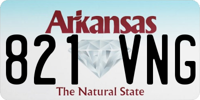 AR license plate 821VNG