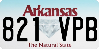 AR license plate 821VPB