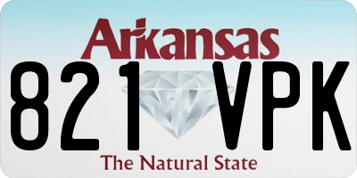 AR license plate 821VPK