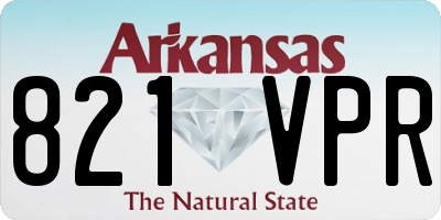 AR license plate 821VPR